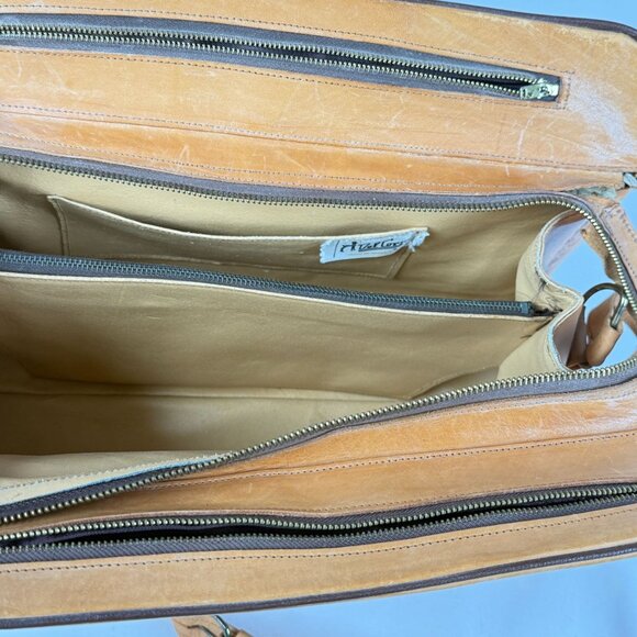 Hand Tooled Leather Crossbody Purse W/Eagle & Aztec Motif Boho Style Rustic Bag - Picture 7 of 10